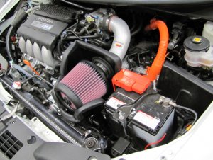 Honda CR-Z Performance Air Intake - K&N Engineering - Typhoon Short Ram - Silver - `11-`16